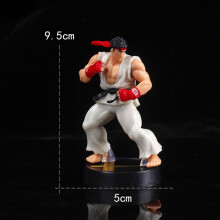 Figura de acción de Anime Ken Masters Hoshi Ryu (blanca), juguetes de PVC, muñecos lindos del juego Street Fighter,