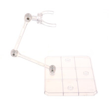 (BLANCO) Soporte multiusos para decoración de figuras de acción, base de exhibición adecuada para figuras de 6