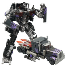(17CM 8001B) Nuevos juguetes geniales de 16,5 CM para niño, robot oscuro, coche, figuras de acción de anime, modelo