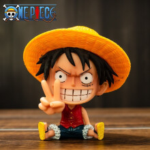 (lufei) 9CM Q Luffy Zoro Nami Anime One Piece Peripheral Sanji Robin Boa Hancock Ace Figura de acción Juguetes