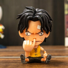 (aisi)9CM Q Luffy Zoro Nami Anime One Piece Peripheral Sanji Robin Boa Hancock Ace Figura de acción Juguetes