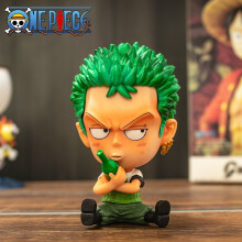 (suolong)9CM Q Luffy Zoro Nami Anime One Piece Periférico Sanji Robin Boa Hancock Ace Figura de acción