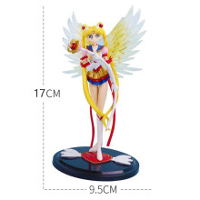 (N. 1) Figura de acción de Sailor Moon Eternal de Anime, accesorios para pastel, colección de decoración de coche