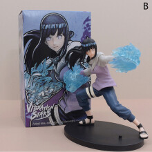 (Con caja-16cm Hyuuga Hinata) Figura de anime Rock Lee Hyuuga Hinata Roubu Double Lion Fist Fighting PVC