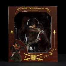 (18 cm con caja de venta al por menor) Ataque a los Titanes Levi Ackerman Figura de acción Anime Kawai Eren Jaege