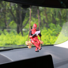 (Lectura) Figura de acción de Deadpool 2, X-Men, postura de balanceo, muñeca de anime, amuleto decorativo para