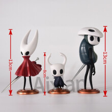 (3 piezas) Figura de juego de anime de Hollow Knight Toys Figura de acción de The Knight Hornet/Quirrel Figura