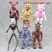 (1 pieza enviada al azar - 1 pieza enviada al azar)FNAF Panic Game Midnight Toy Bear Foxy Chica Fazbear Bonnie
