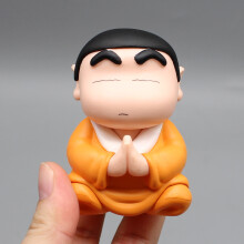 (8 cm) 8 cm Crayón Shin Chan Gk Buda Buena Suerte Loto Compasión Figura de Acción Creativa Divertida Muñeca Kawaii