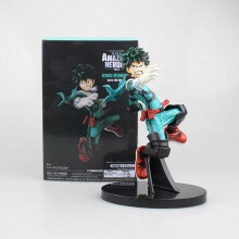 (deku con caja) Figura de Anime My Hero Academia PVC Age of Heroes Figura Deku Action Modelo coleccionable