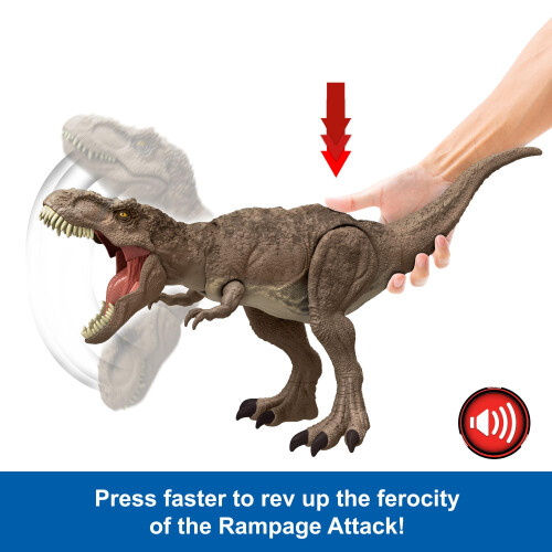 Mattel Mattel Jurassic World ?a????d? ?e???sa???? T. rex    e ??? & ????s?, F?????a ???s?? ???a???sa???? Rex    e ??f?a?? ?a????d? Rampage Attack Plus 2