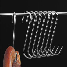 Shaped Stainless S Steel Meat Sausage Hooks Set For Kitchen Storage Tool Cooking