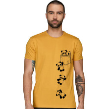 T-shirt con stampa grafica da uomo Adro (Rnr-M-Poc-Mu_Senape_M)