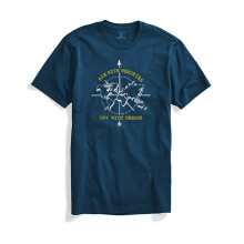 Adro Die With Memories Not With Dreams Heren T-shirt met print (L, staalblauw)
