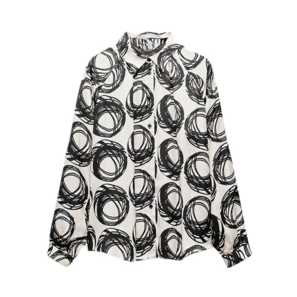 Chemise oversize LERIYA FASHION pour femme (LF-W1763_Blanc XL)