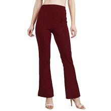 Leriya Fashion Women's Regular Trousers (LF-TR-705-L) Maroon