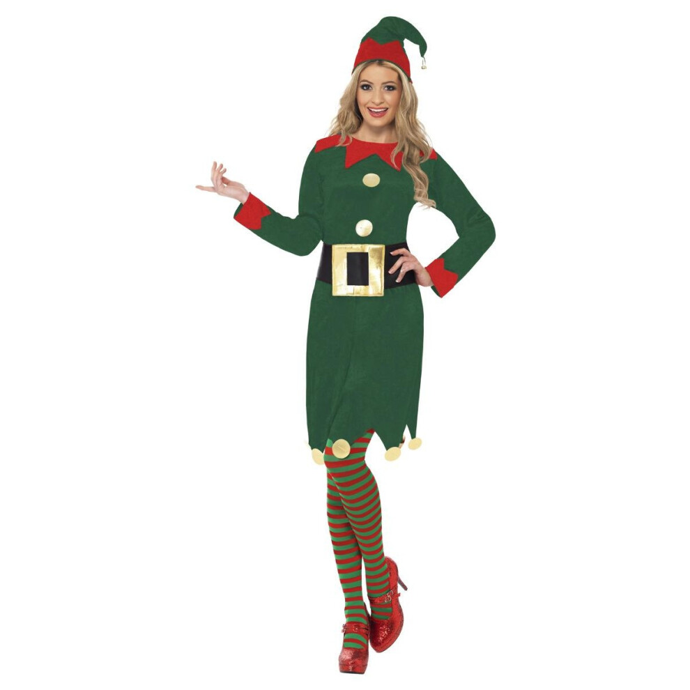 Smiffy's Womens/Ladies Elf Christmas Costume