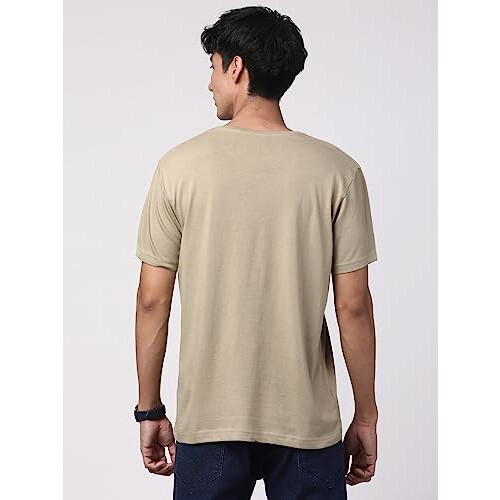 T-shirt stampate da uomo ADRO Fly (RN23-M-FLY-BE_Beige_L) 1