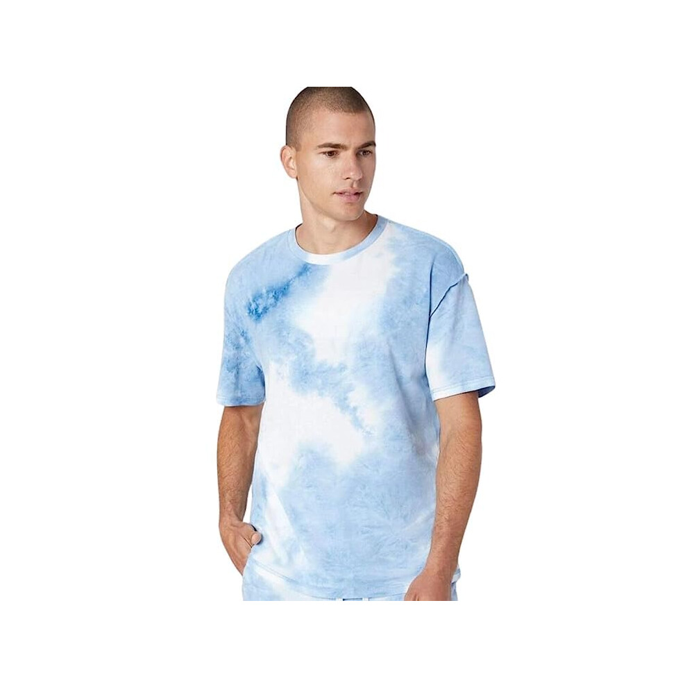 T-Shirt D Contract En Lycra Pour Homme Dhruvi Trendz, Coupe Classique (Dt-Mt-1032_Bleu_L)-image