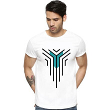 T-shirt stampate con design grafico da uomo ADRO (RNR-M-LNL-WH_White_XL)