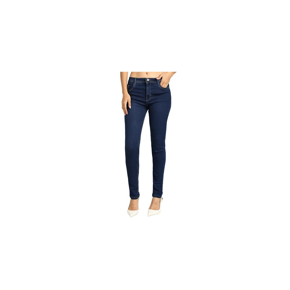 Jean slim extensible taille haute pour femme Nifty (1393N_BSC_30_Basic_Blue_30)