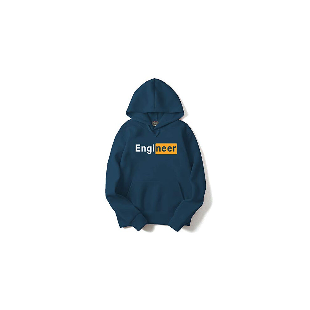 Veste    capuche en coton pour homme ADRO (HM-EGN-SB-XL_Bleu acier_XL)