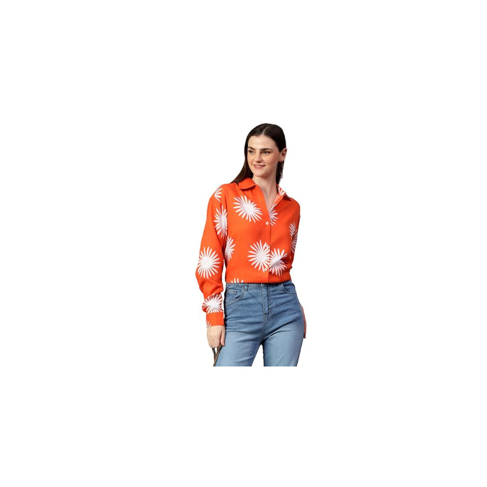 Chemise oversize en coton m  lang   pour femme KOTTY (multicolore, L)
