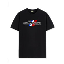 ADRO Heren T-shirt met grafische print van 100% katoen - Regular Fit, bedrukte T-shirts voor heren (RN24-CMP-BL_Black_M)