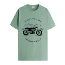 P  nske tricko ADRO s potlacou Royal Bike Design zo 100 % bavlny    be  n   strih, trick   s potlacou pre mu  ov (RN24-RYL-PT_Pista_L)