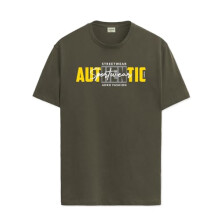 T-shirt ADRO da uomo con stampa grafica, 100% cotone - Vestibilit   regolare, T-shirt stampate per uomo (RN24-SPT-OL_Olive_L)