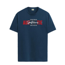 ADRO Miesten graafinen printtipaita, 100 % puuvillaa - Normaali istuvuus, printtipaidat miehille (RN24-SPT-SB_Teal_2XL)