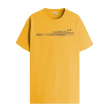 ADRO Heren T-shirt met grafische print van 100% katoen - Regular Fit, bedrukte T-shirts voor heren (RN24-RAC-MU_Mustard_XL)