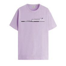 ADRO Heren T-shirt met grafische print van 100% katoen - Regular Fit, bedrukte T-shirts voor heren (RN24-RAC-PU_Purple_XL)