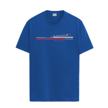 ADRO Heren T-shirt met grafische print van 100% katoen - Regular Fit, bedrukte T-shirts voor heren (RN24-RAC-RB_Royal Blue_L)