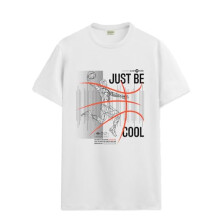 ADRO Heren T-shirt met grafische print van 100% katoen - Regular Fit, bedrukte T-shirts voor heren (RN24-BCL-WH_White_M)