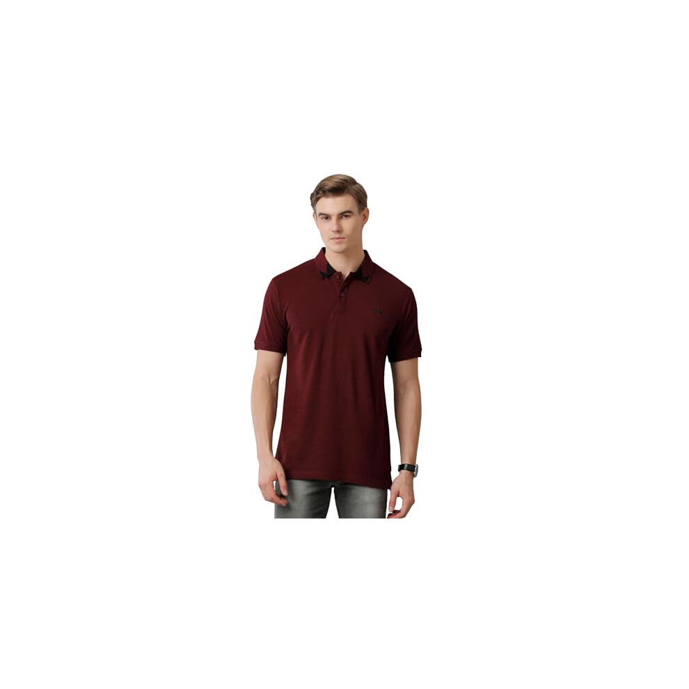 Polo ADRO en coton premium pour homme (P23-H-PLN_Maroon_M)