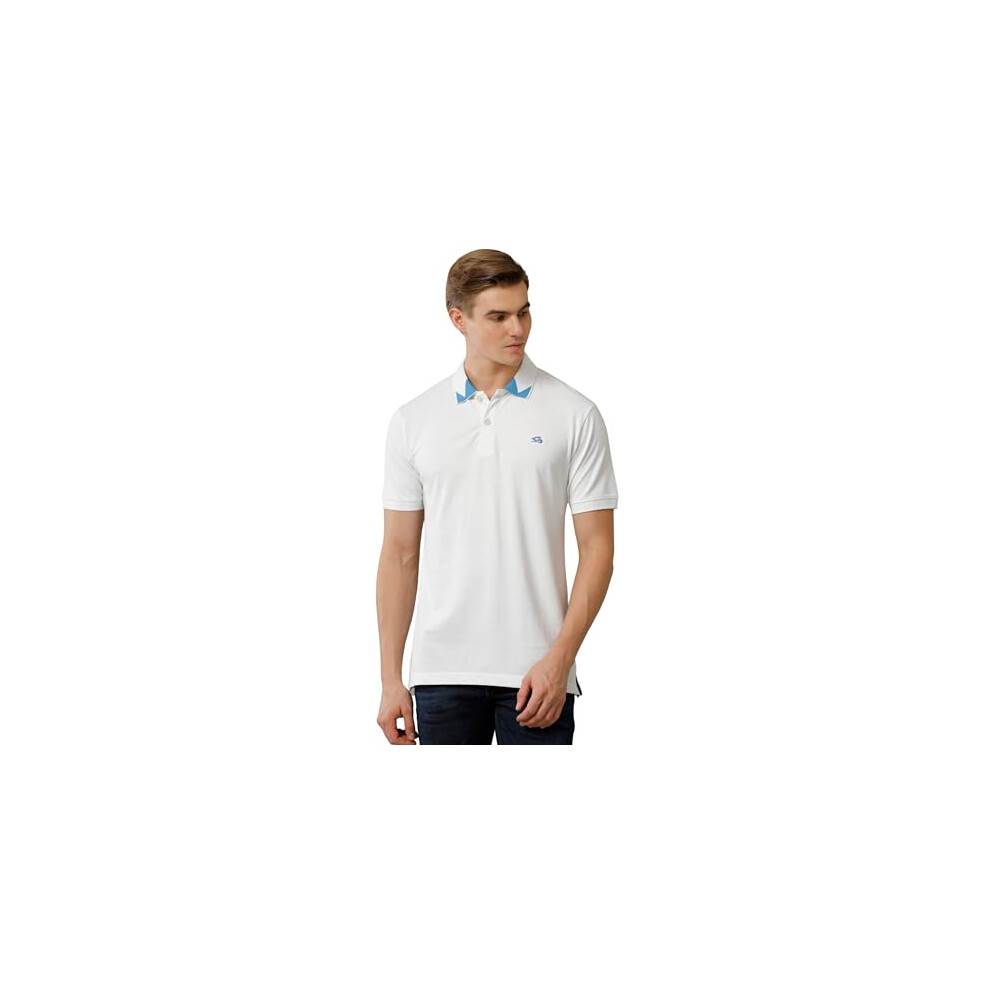 Polo ADRO en coton premium pour homme (PN23-H-PLN-WH_Blanc_M)