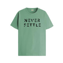 Maglietta da uomo ADRO Never Settle in cotone (RN22-03-SET-PT_Pista_M)