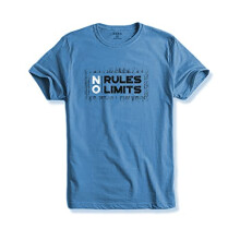 T-shirt stampata da uomo ADRO No Rules No Limits (RNR-M-LIM-SK_SkyBlue_L)