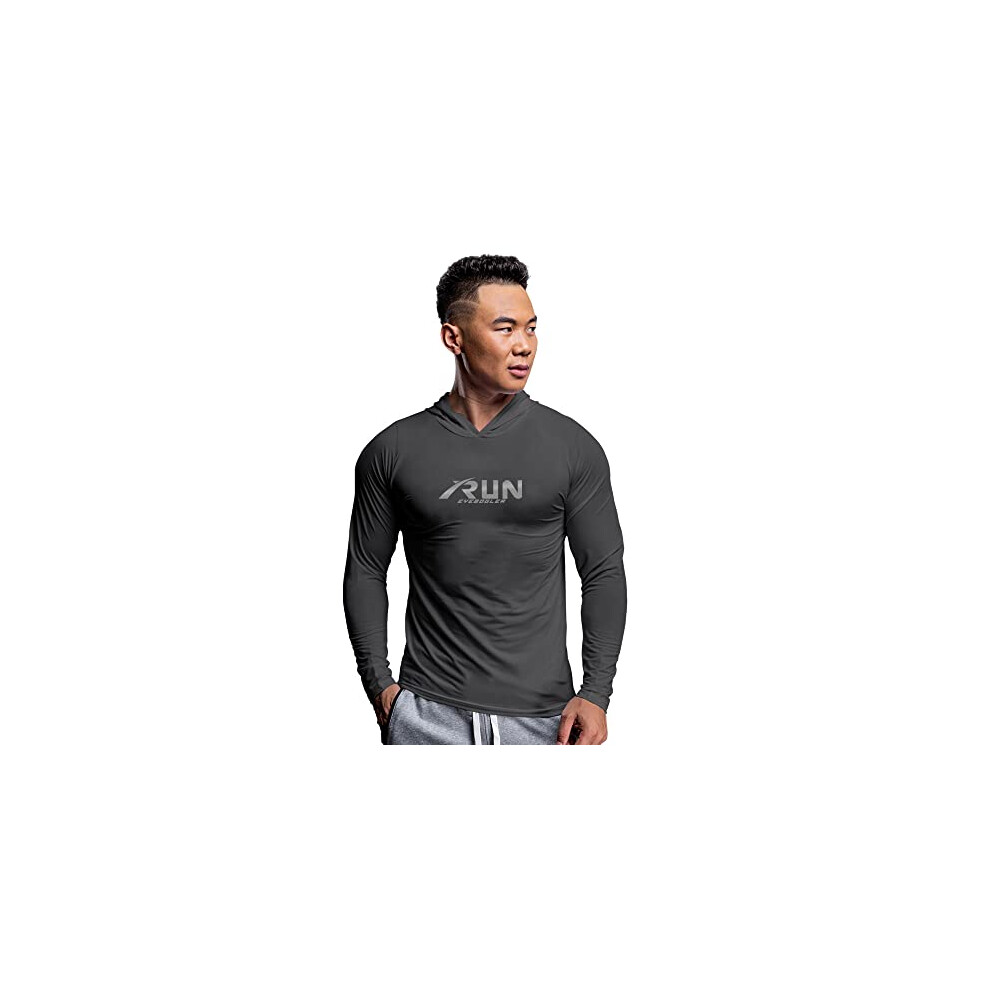 T-shirt d  contract      manches longues et col    capuche pour homme EYEBOGLER