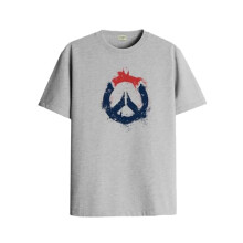 P  nske tricko s potlacou ADRO | R22-M-PC-GR-L Siv