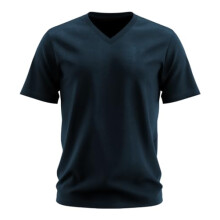 T-shirt col V ADRO pour homme | 100 % coton peign | T-shirt col V manches courtes | VN24-M-PLN-SB-S Bleu sarcelle