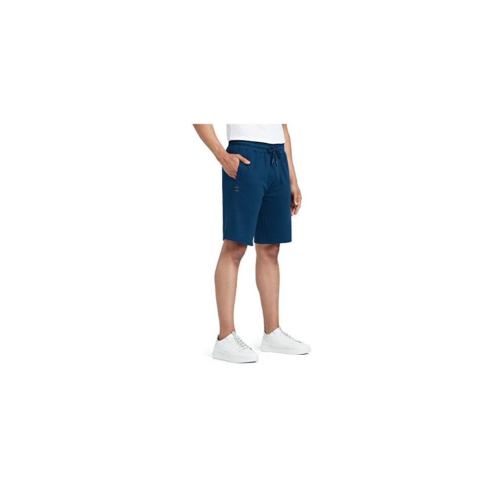 Pantaloncini In Cotone Da Uomo Xyxx Athleisure | Lunghezza Al Ginocchio Super Morbida, Comoda Da Indossare Tutti I Giorni | Pantaloncini Tinta Un