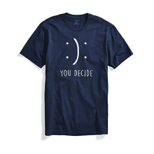 T-shirt stampate da uomo ADRO You Decide (RNR-M-DEC-NB_Navy_S)