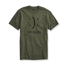ADRO You Decide miesten printti-T-paidat (XL, oliivinvihre  t)