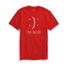 T-shirt stampate da uomo ADRO You Decide (2XL, rosse)