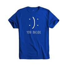 T-shirt stampate da uomo ADRO You Decide (RNR-M-DEC-RB_Blu reale_M)
