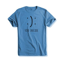 T-shirt stampate da uomo ADRO You Decide (RNR-M-DEC-SK_SkyBlue_M)