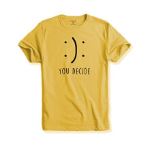 ADRO You Decide miesten printti-t-paidat (RNR-M-DEC-LY_Vaaleankeltainen_M)