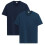ADRO Men's Solid Regular Fit T-Shirt (RCM2-PLN-NB-SB_Navy,Teal 1